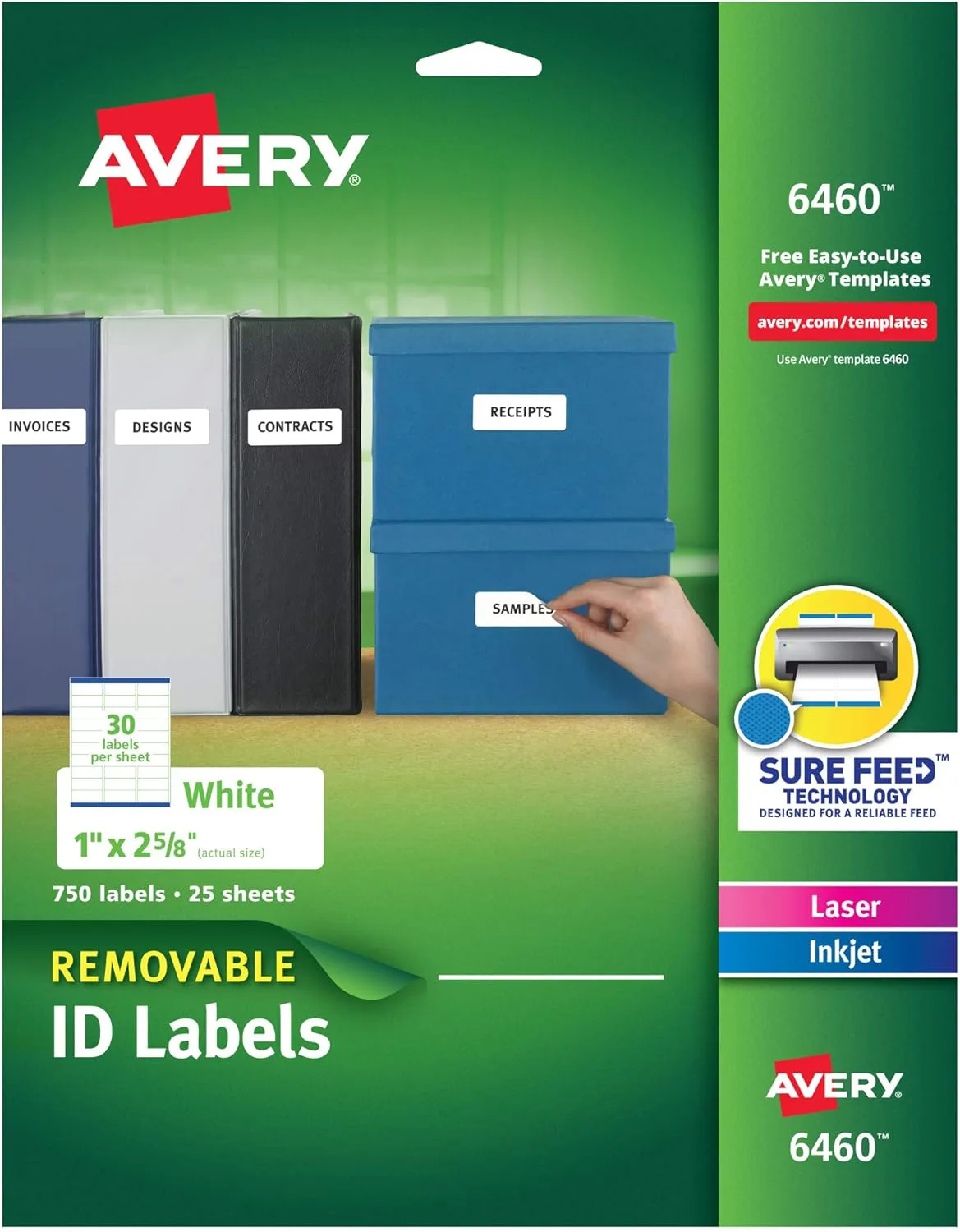 Avery Removable Labels 6460