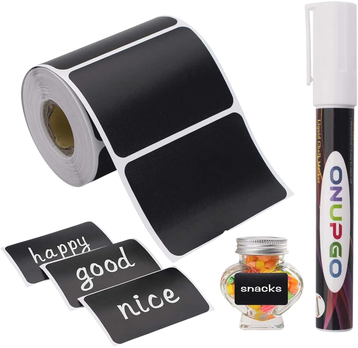 Chalkboard Label Stickers pack of 80-120 with chalk pen