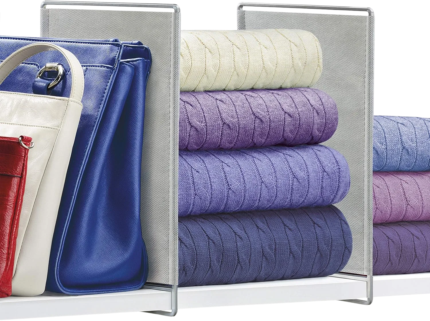Lynk Shelf Dividers set of 4 clear acrylic