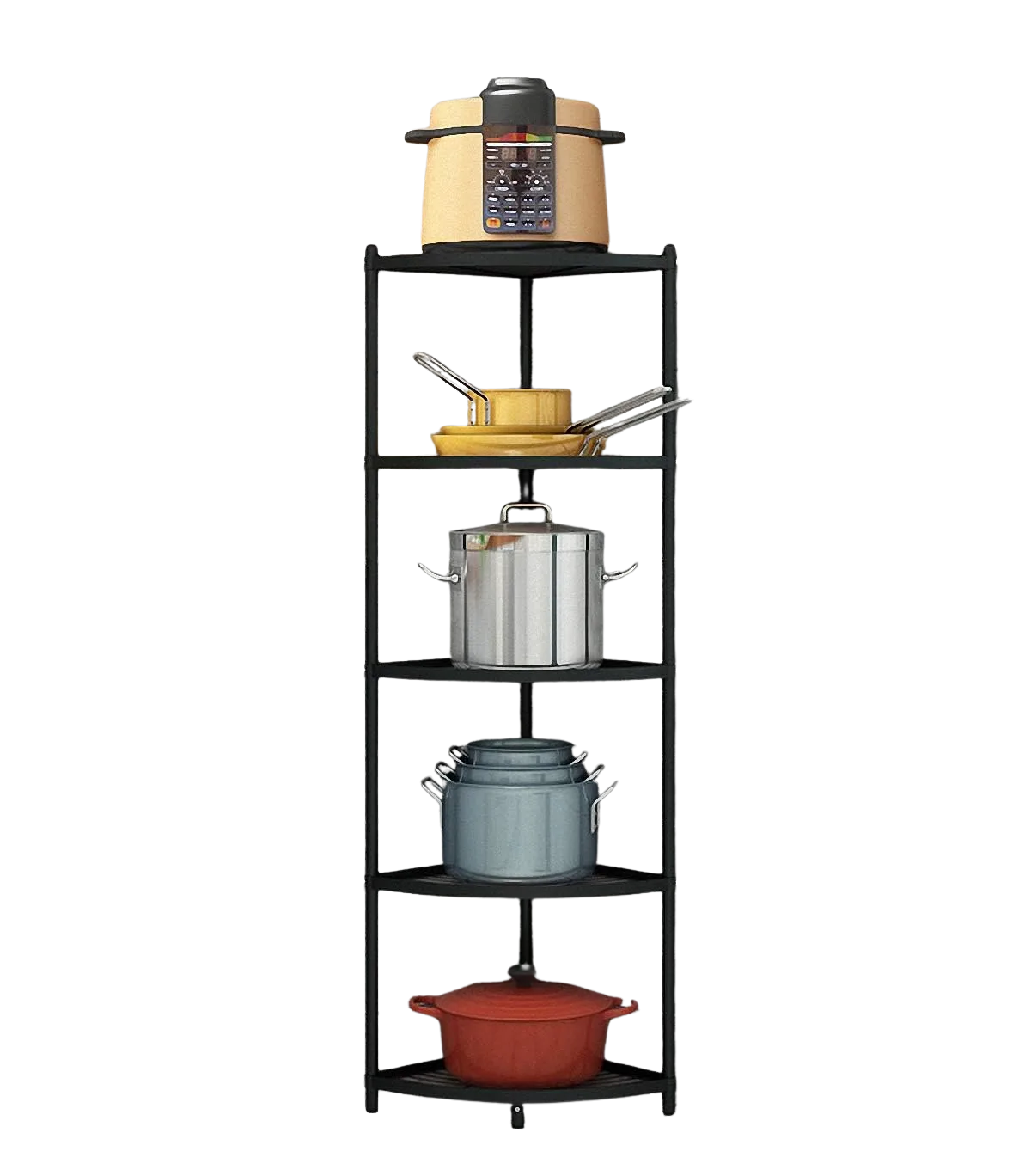 MAGCOLOR 5-Tier Kitchen Corner Shelf Rack