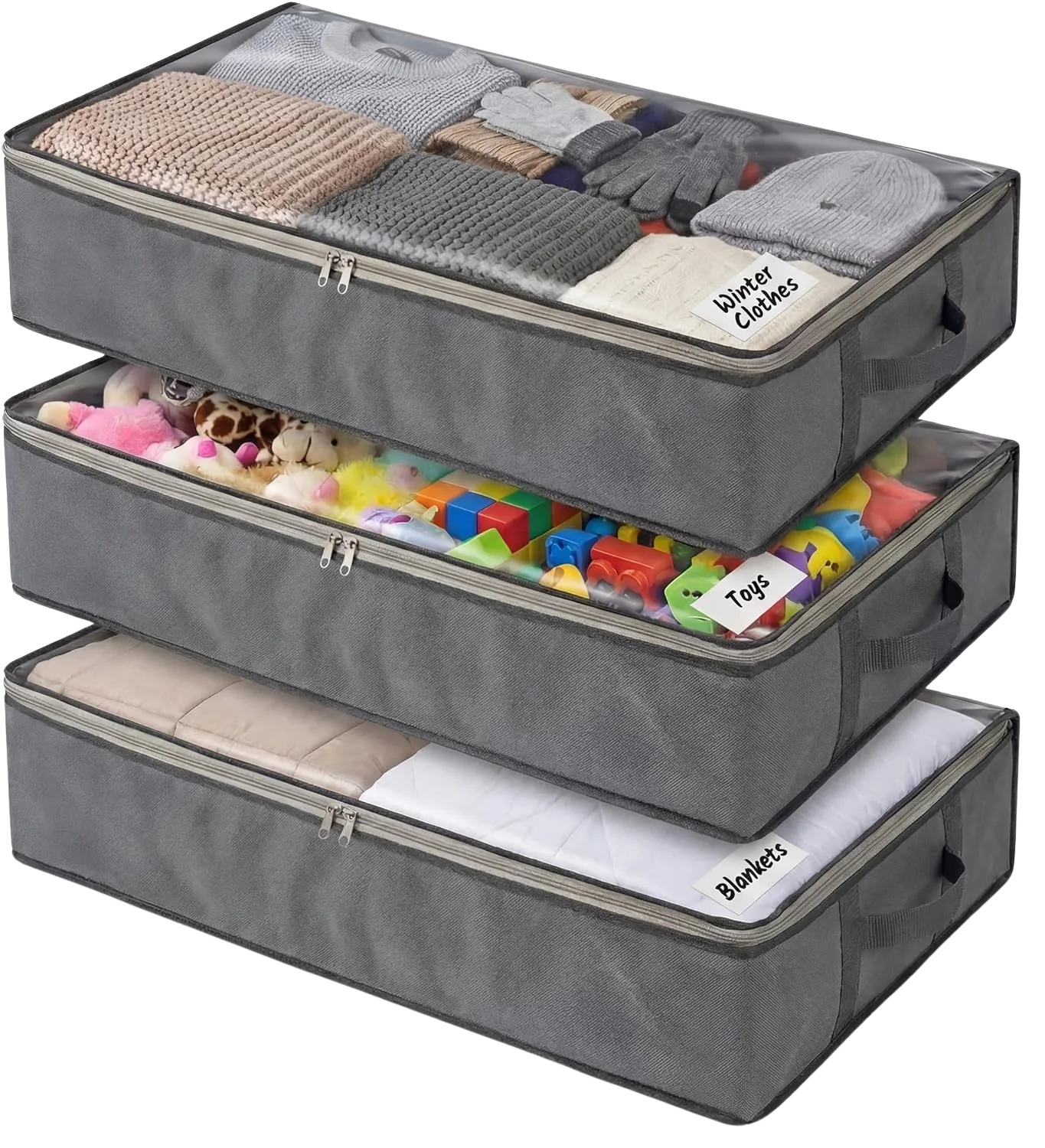 Nest Neatly SmartCubePlus Under Bed Storage Bags 3-Pack