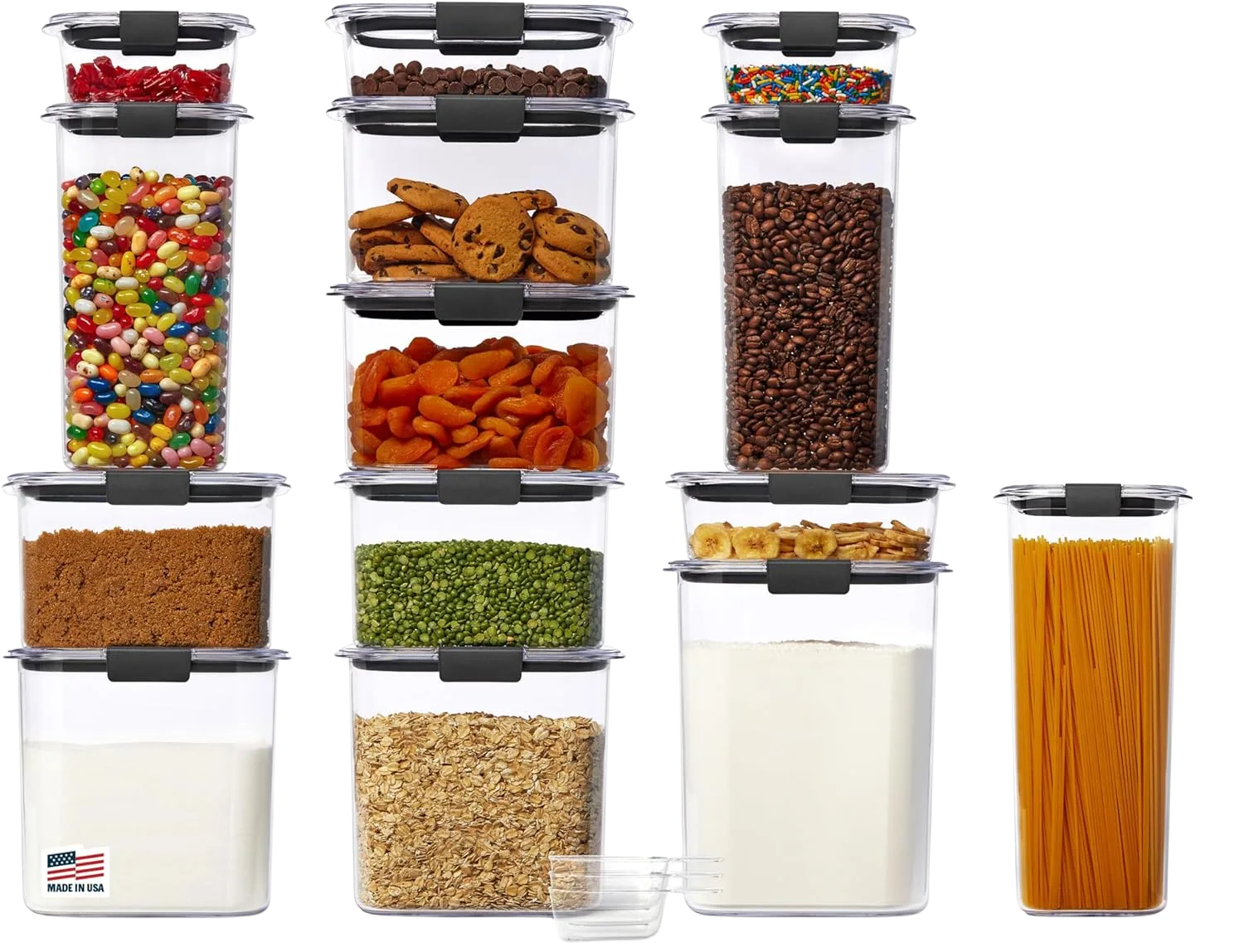 Rubbermaid Brilliance Pantry Food Storage Set 14-piece