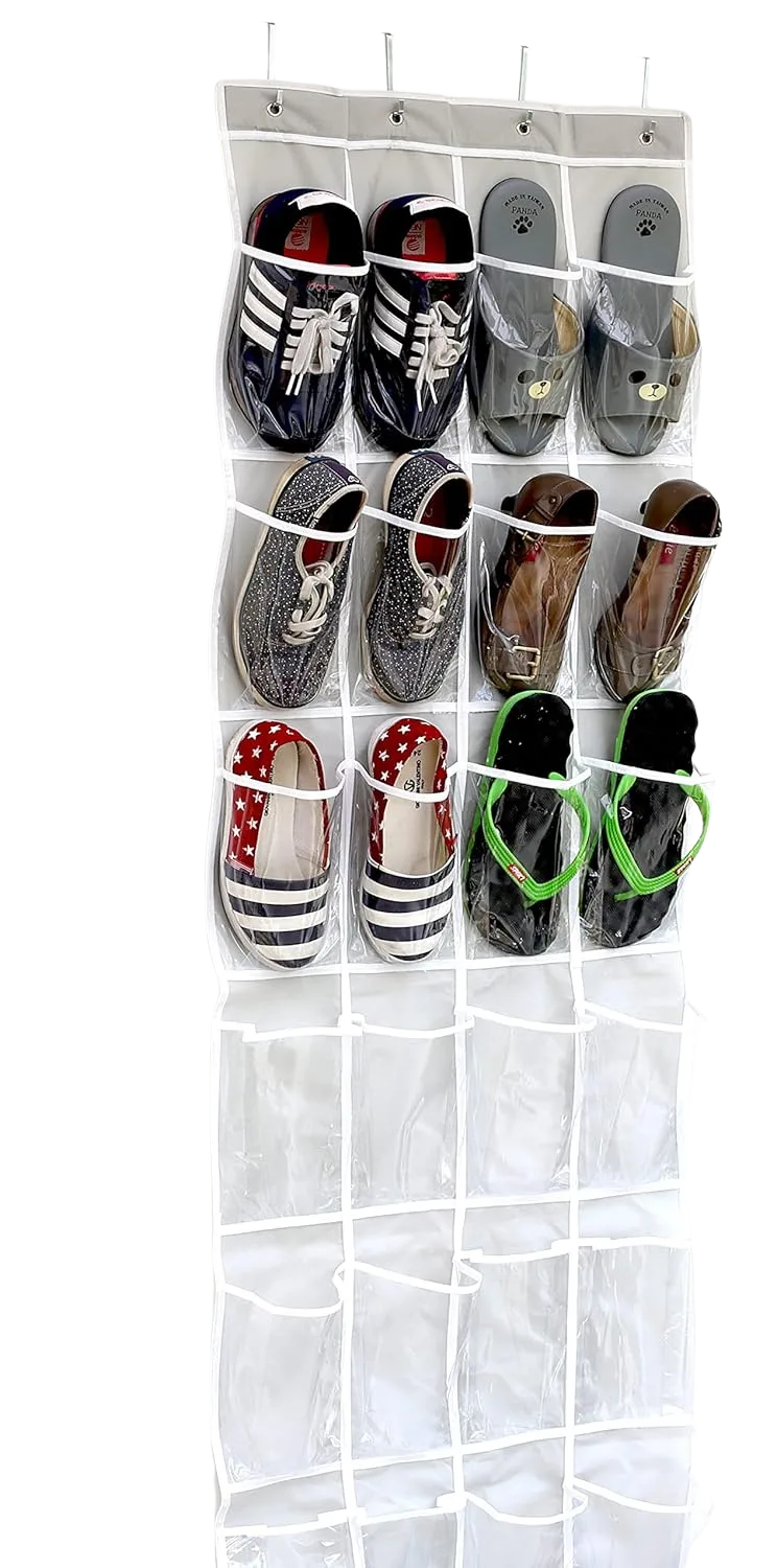 SimpleHouseware Over-the-Door Shoe Organizer 24 Pockets