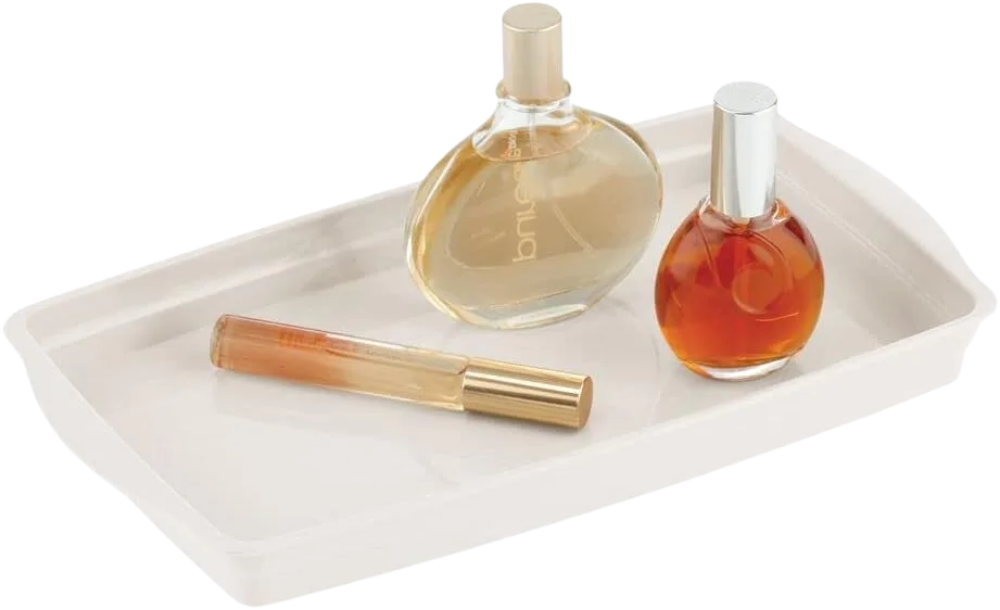 mDesign Plastic Bathroom Counter Tray