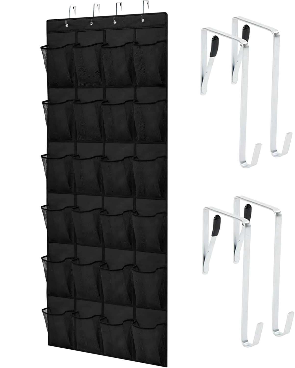 Gorilla Grip 24-Pocket Over the Door Organizer (Gray)