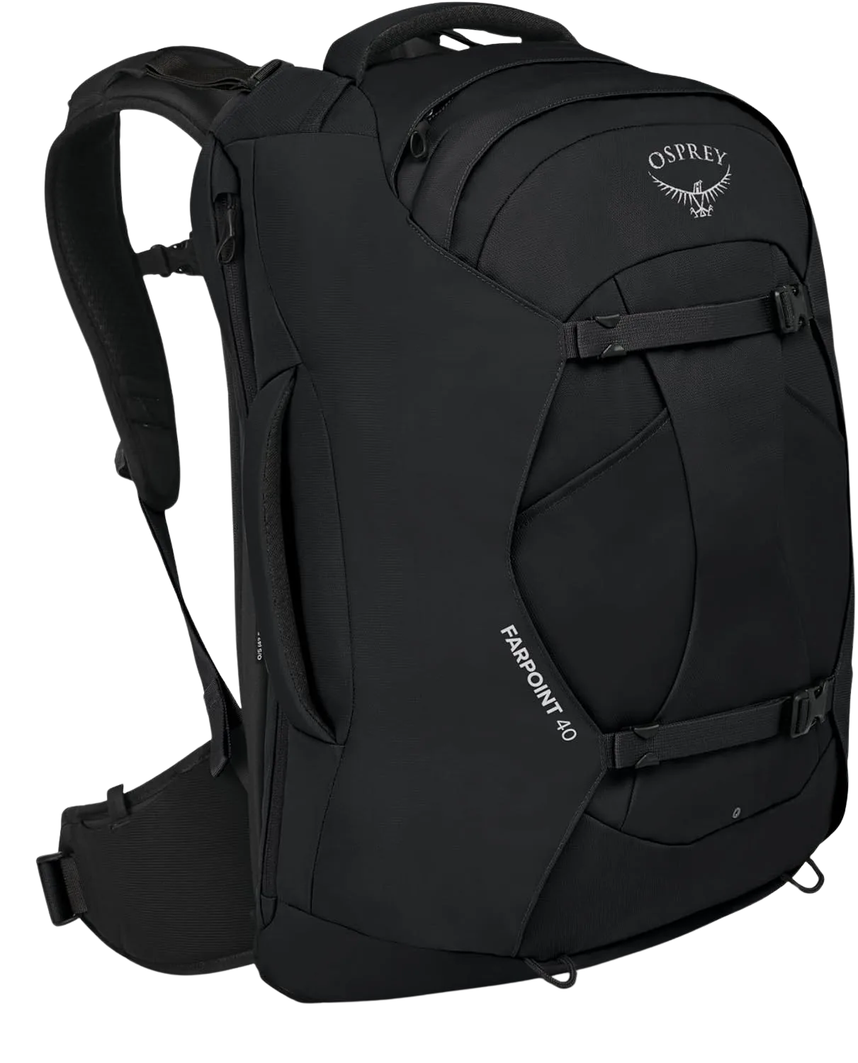 Osprey Farpoint 40 travel backpacking pack with stowable harness