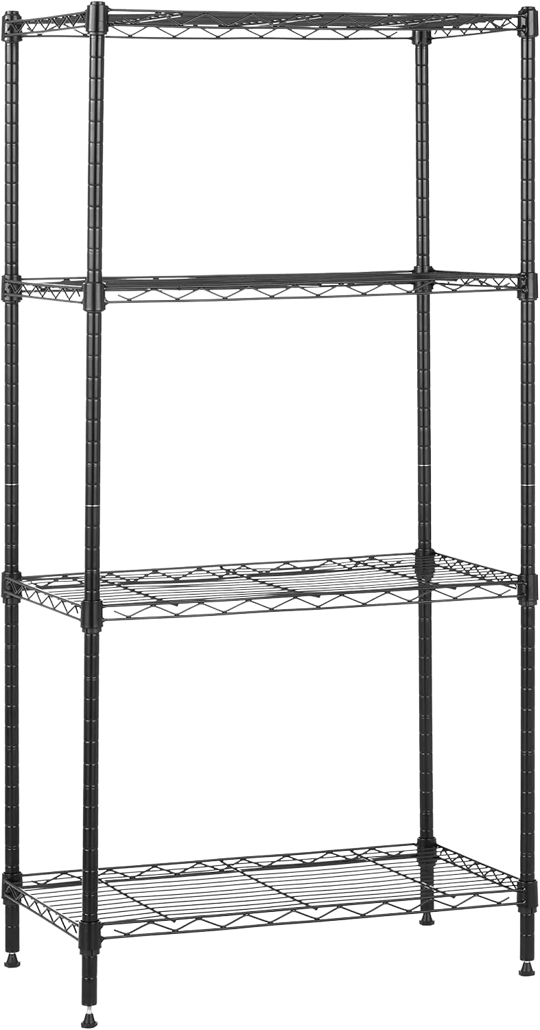 Amazon Basics 4-Shelf Steel Wire Storage Shelves