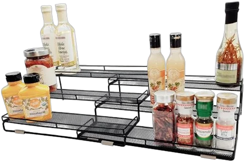 DOTORYDESIGN 3 Tier Wide Expandable Cabinet Spice Rack Organizer