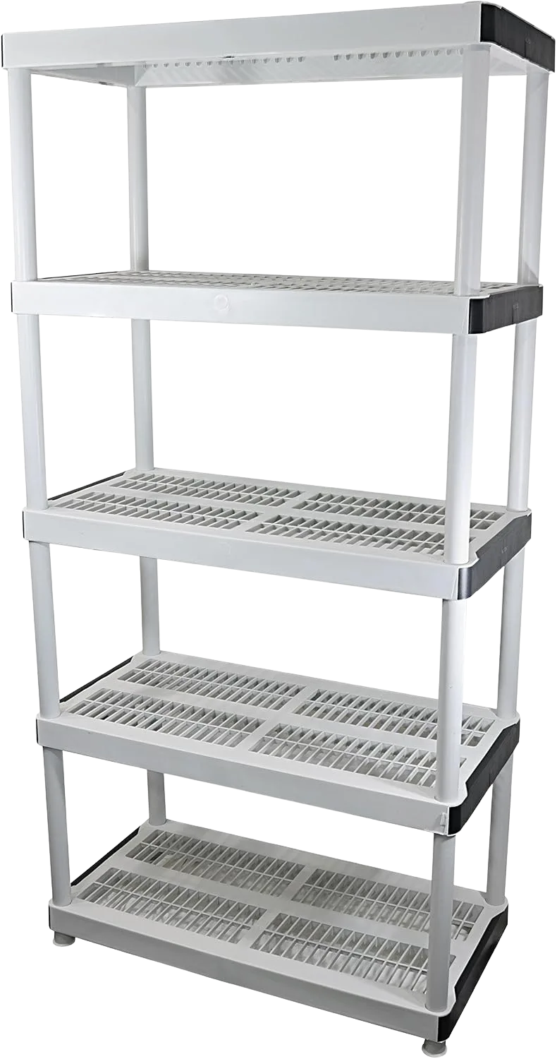 HDX 5-Tier Plastic Garage Storage Shelving Unit