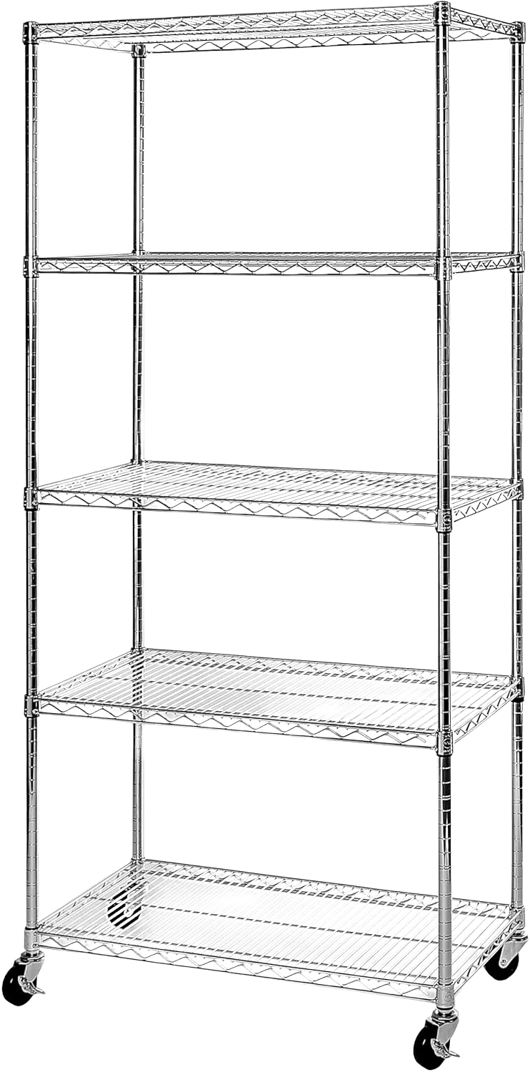 Seville Classics WEB690 5-Tier NSF Steel Shelving