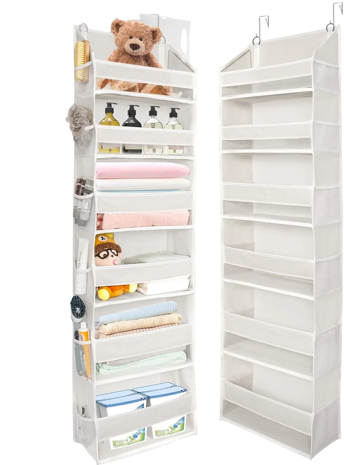 ULG Over-the-Door Fabric Organizer with mesh pockets