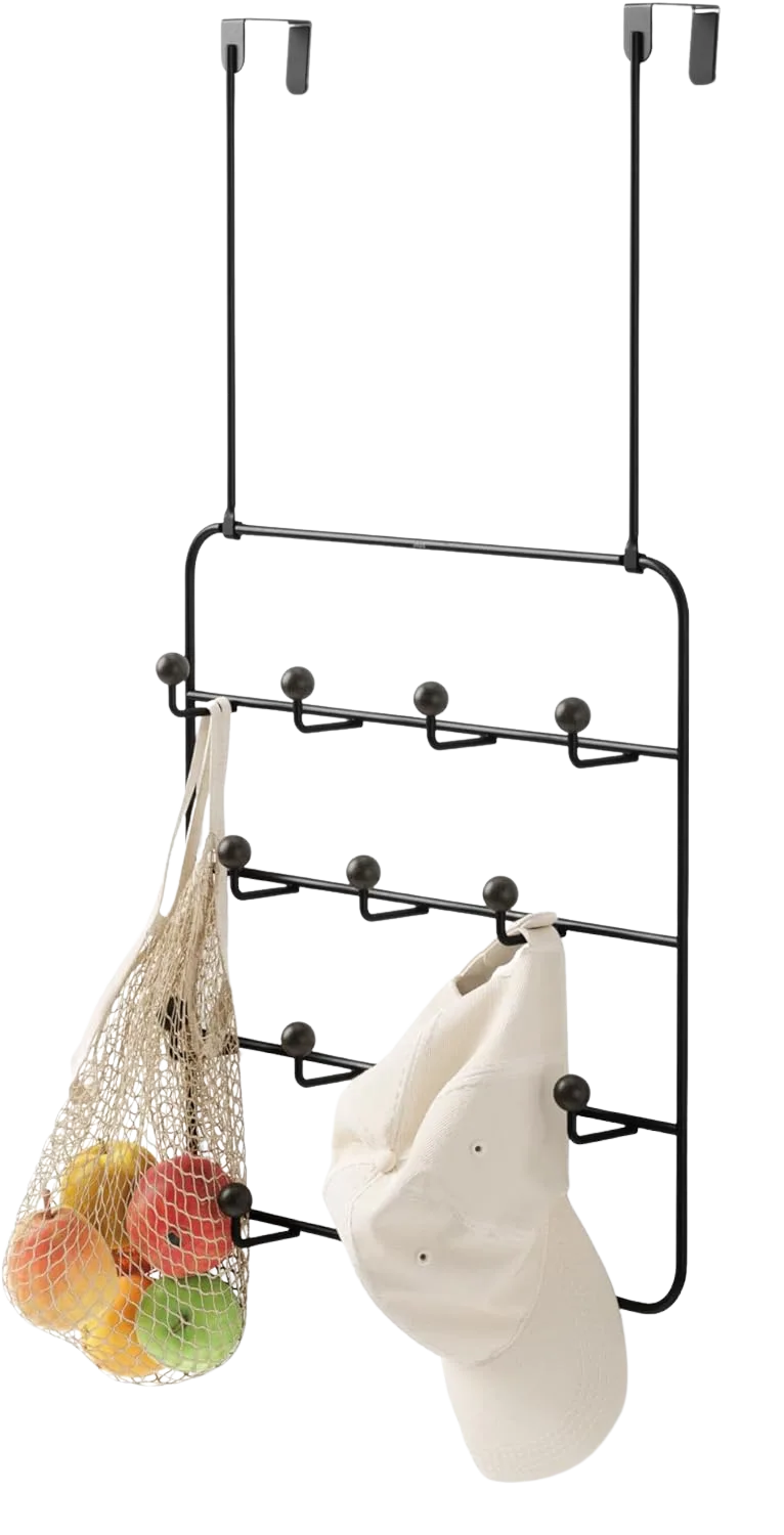 Umbra Estique over-the-door hook organizer with wooden tips