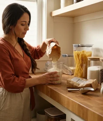 Best Airtight Food Storage Containers That Actually Seal Airtight food storage containers sealing flour, sugar, and pasta on an organized pantry shelf