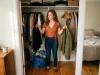 Velvet Hangers vs Wood Hangers Where Each Wins Velvet hangers vs wood hangers on one closet rod, slim velvet beside chunky wood