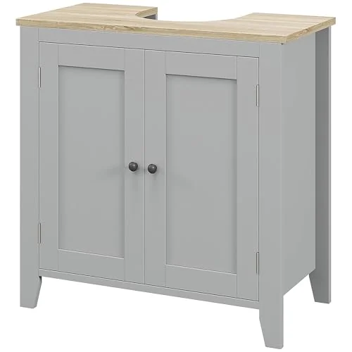 Havemies U-Shaped Under Sink Cabinet for Pedestal Sink
