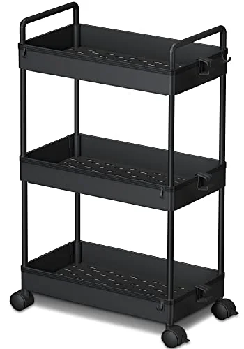 Ronlap 3-Tier Slim Rolling Storage Cart