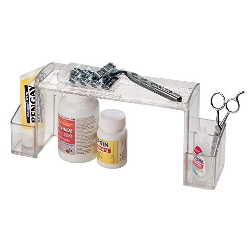iDesign 43130 Med+ Plastic High-Rise Bathroom Medicine Cabinet Organizer