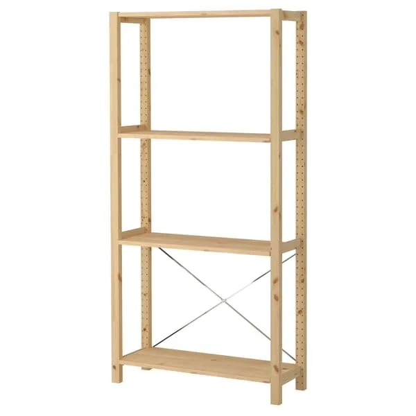 ProTuning IVAR 1 Section Shelves Pine 89x30x179 cm