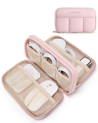 BAGSMART Electronics Organizer Travel Case for Cords Chargers