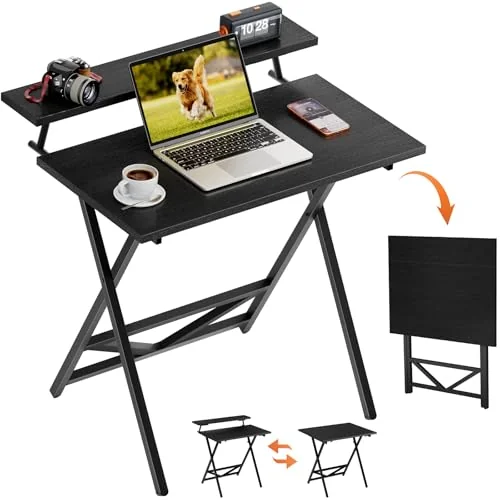 WOHOMO Folding Desk 31.5 inch, Grey
